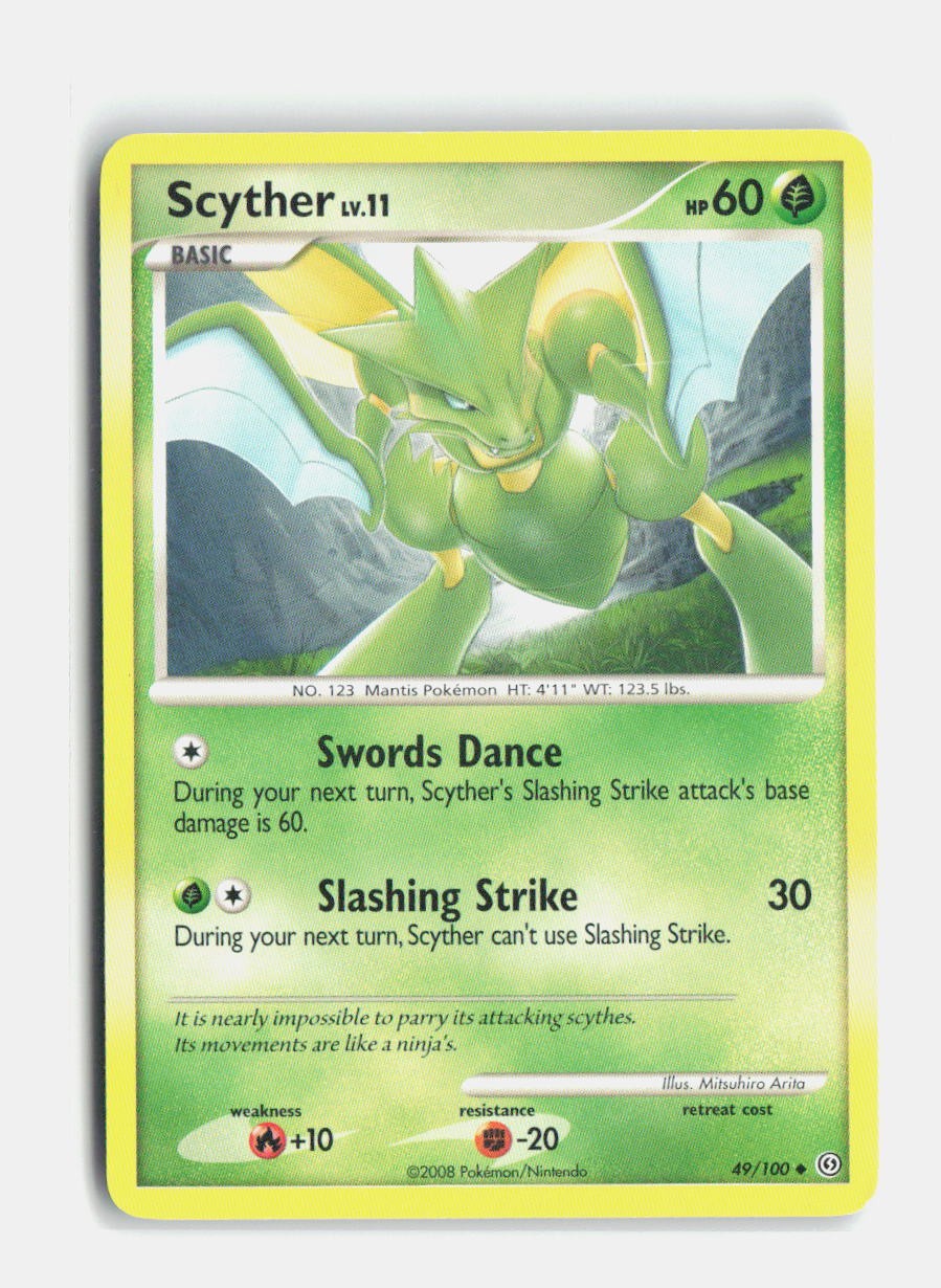 Scyther 49/100 Stormfront Pokemon LP