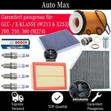 Filterset Inspektionspaket MERCEDES E-KLASSE GLC W213 X253 M274 BOSCH ZÜNDKERZEN Filterset Inspektionspaket MERCEDES E-KLASSE GLC W213 X253 M274 BOSCH ZÜNDKERZEN