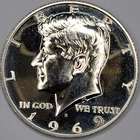 1969 S PROOF KENNEDY HALF DOLLAR 40% SILVER