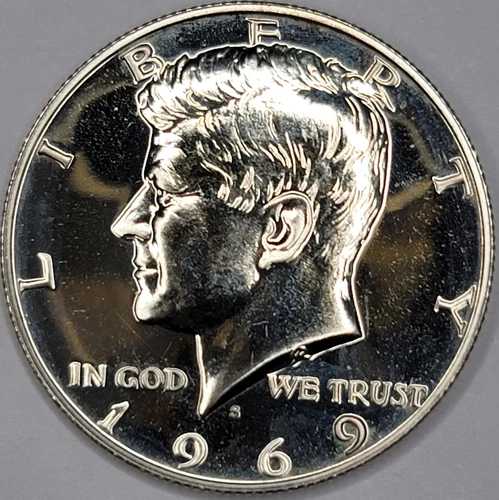 1969 S PROOF KENNEDY HALF DOLLAR 40% SILVER