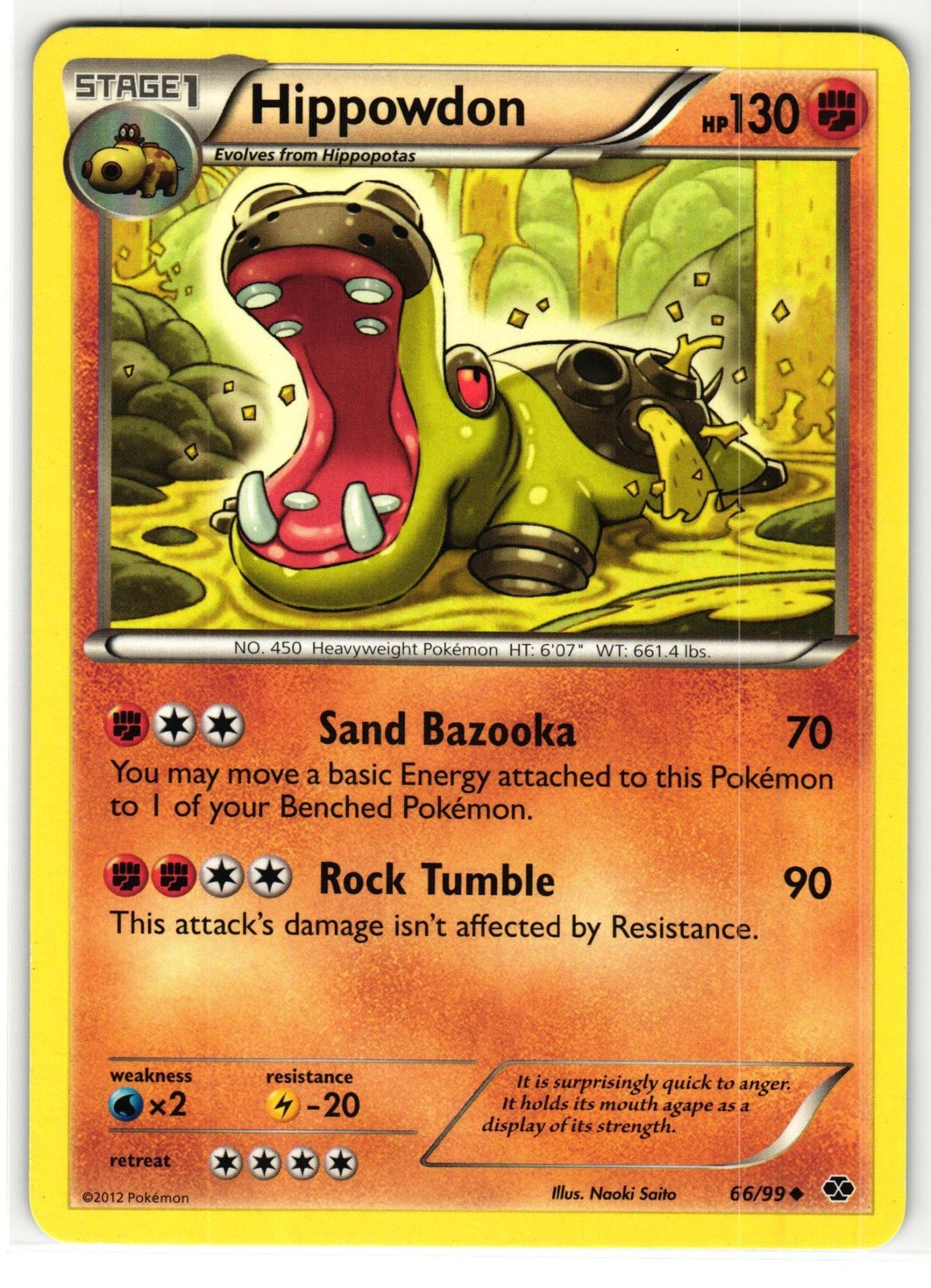 HIPPOWDON 66/99 NEXT DESTINIES ENGLISH POKEMON TCG