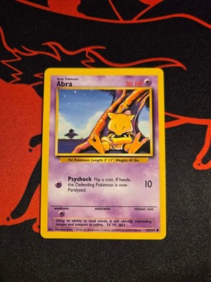 Abra 043/102 Base Set Regular Great shape fast shipping. 