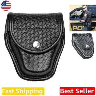 Bianchi 7917 Nylon Double Handcuff Pouch Basket Weave Snap Closure USA