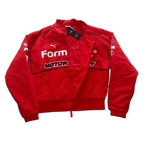 $160 Puma F1 Pilot Jacket Men’s Large Formula 1 Bomber Full Zip Black 635353 06 image 4