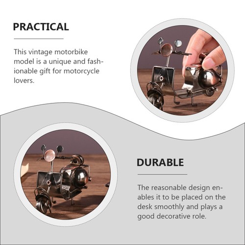 1PC Iron Motorcycle Model Motorcycle Decor Home Motorcycle Figurine Motor Model - Zdjęcie 8 z 12