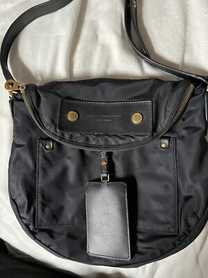 Marc Jacobs Nylon crossbody Flap Over bag  NATASHA  10  X 10  X 3 