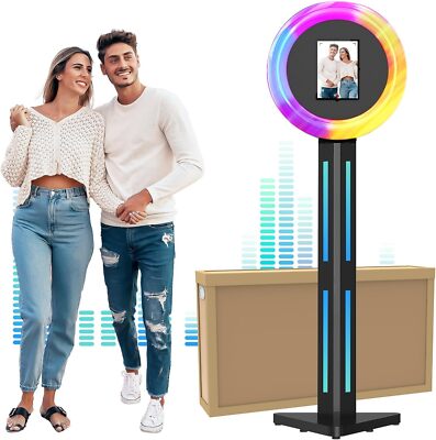 Ipad Photo Booth Portable Photo Booth Machine APP Control Light Bar Music Sync