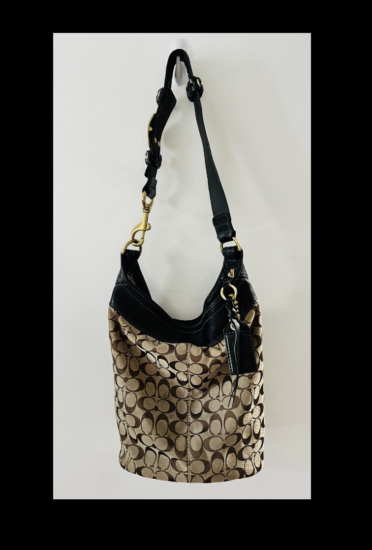 vintage coach signature logo bleeker duffle bag HO768… Gem