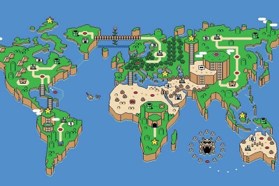 Mario Map Poster - 2019 POSTER 24x36