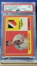 Michael Kopech - 2018 Heritage Clubhouse Collection Relics Orange  PSA 9  #24/25