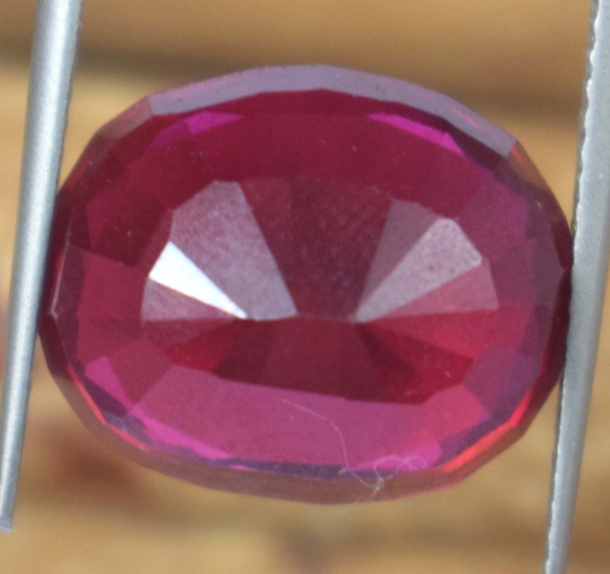 Burma Red Ruby 10.45 Ct/13 mm Natural Oval Gemstone Certified