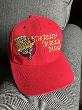 Spongebob Square Pants I'm Ready Baseball Style Cap Flex Fit Large 2004 NEW