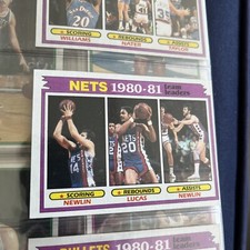 1981-82 Topps Basketball  #57   Mike Newlin / Maurice Lucas TL New Jersey Nets