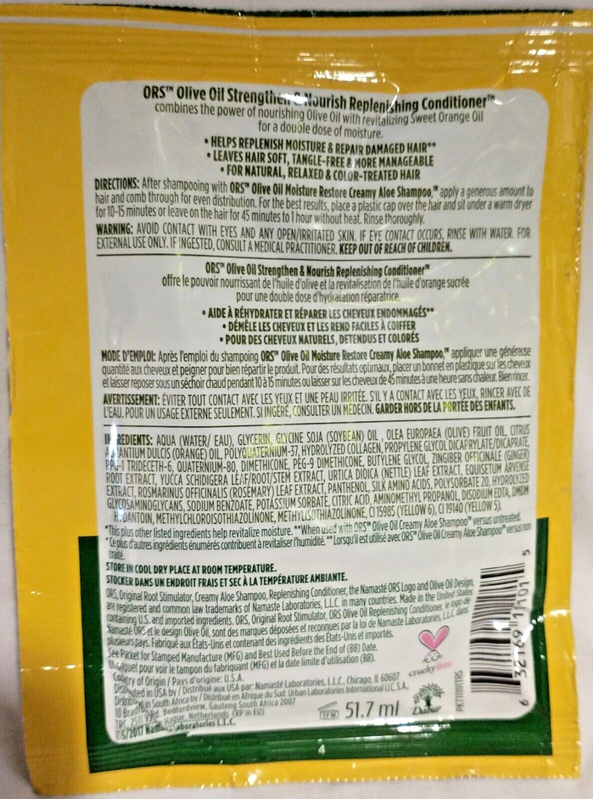 5X ORS Olive Oil Replenishing Pak Hair Conditioner Packets