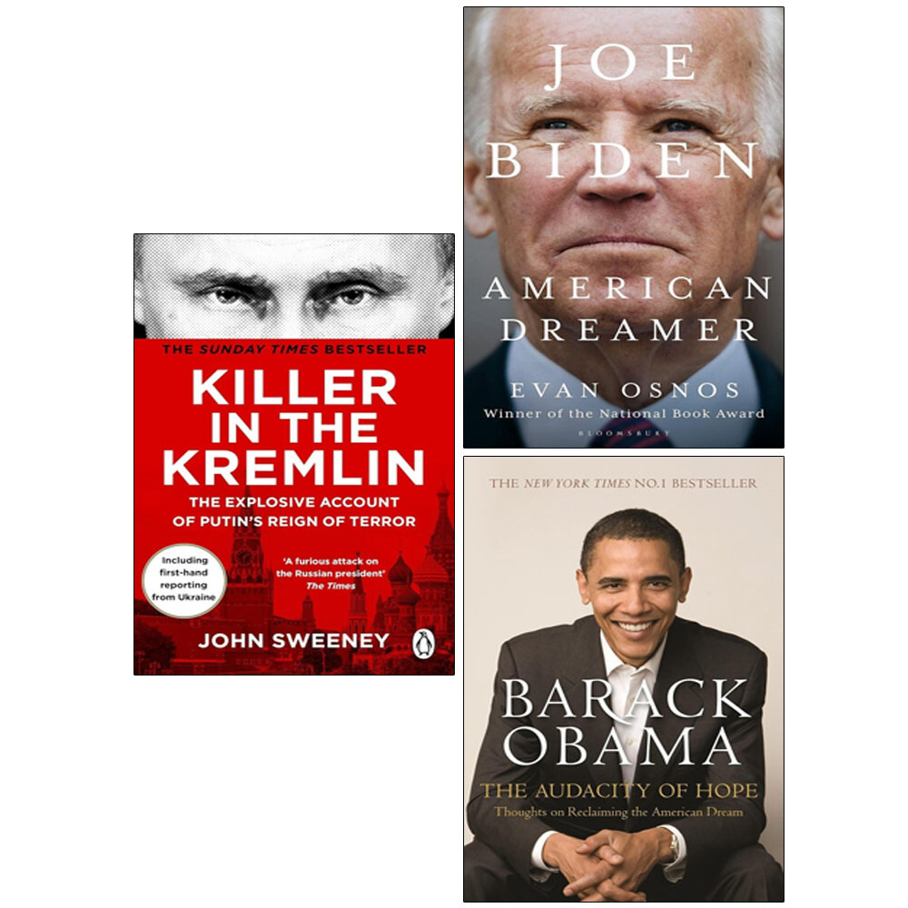Joe Biden (HB),Killer in the Kremlin, Audacity of Hope Barack Obama 3 Books Set
