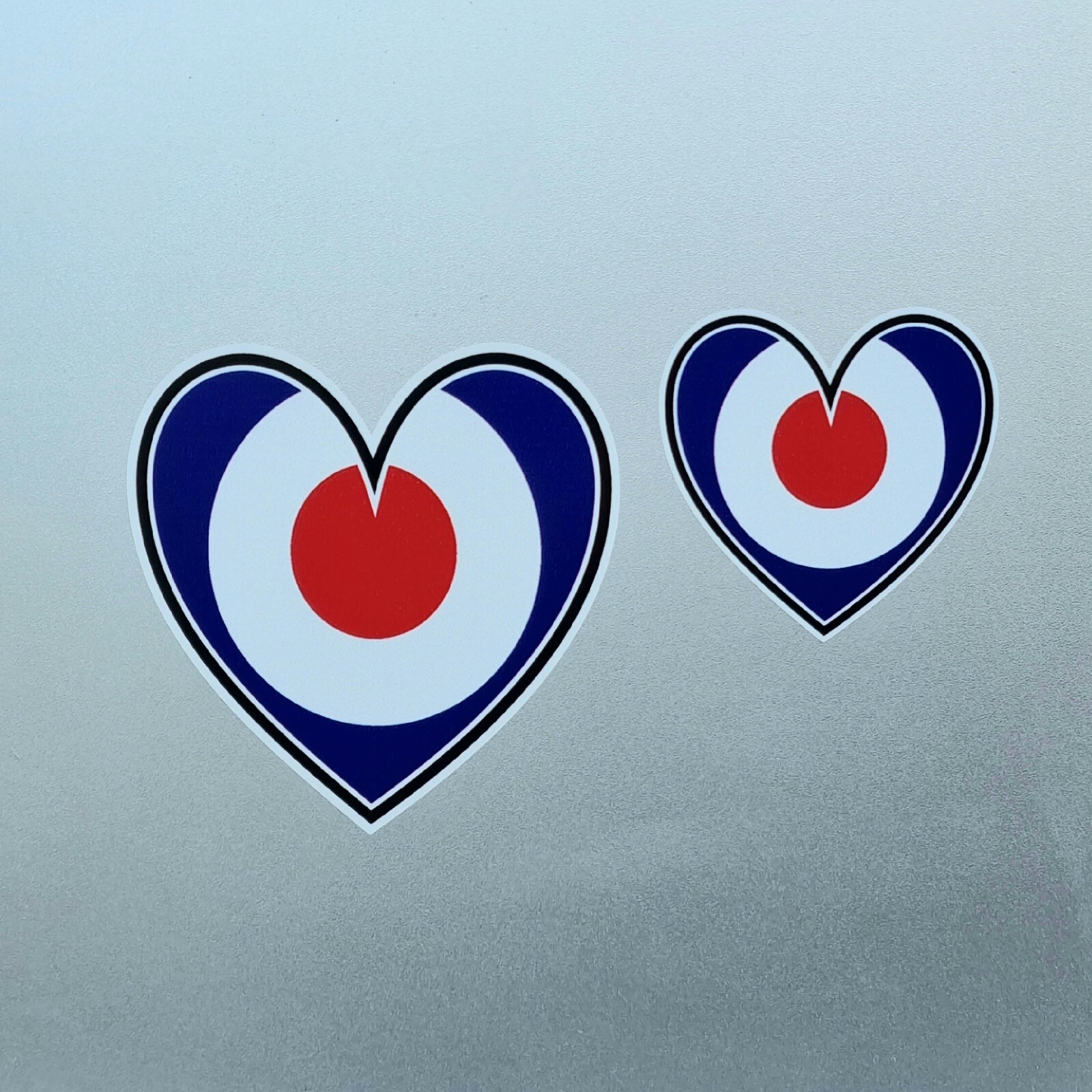 2x RAF MOD Target Roundel Love Heart Vinyl Sticker Decals For Car Van ...