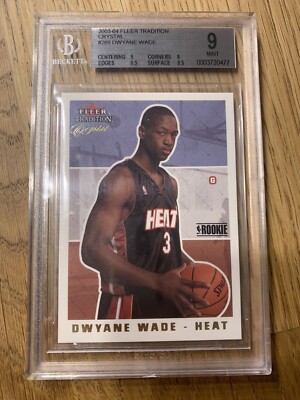 2003-04 Fleer Tradition Crystal Dwayne Wade RC Rare Limited Mint 9