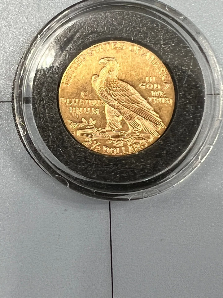 1925 D $2.50 Dollar United States Indian Head Quarter Eagle Gold Coin $2 1/2 - Image 3 of 4