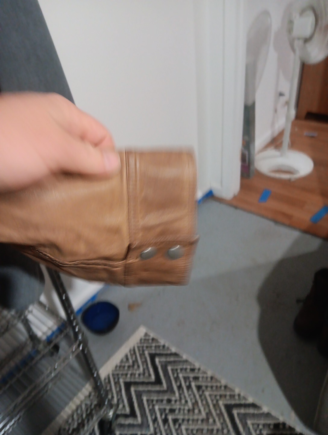 Womens Leather Jacket Ameri Size Large - image 5