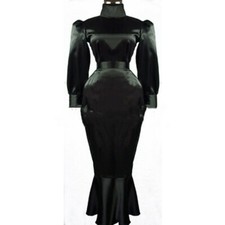 Sissy Maid Dress  Satin Cosplay Costume Tailor-made