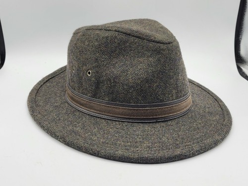 DPC 1921 Mens Fedora Hat Large Olive 