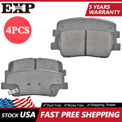 4PCS Rear Ceramic Brake Pads for Entourage Equus Genesis Coupe Santa Fe Sedona