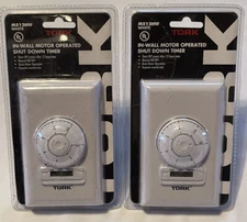 2 Pack In-Wall 12 Hour Shut Down Timer - White  - Brand New M512HW ~ Free Ship