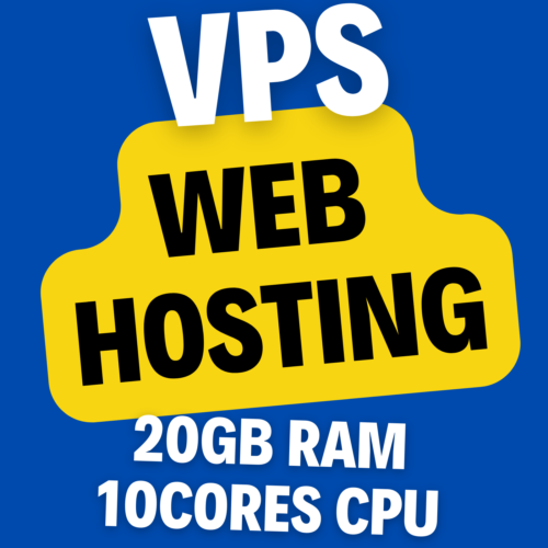 VPS Web Hosting with 20GB RAM, 10Cores CPU, SSD Storage and Unlimited Bandwidth - Picture 1 of 6