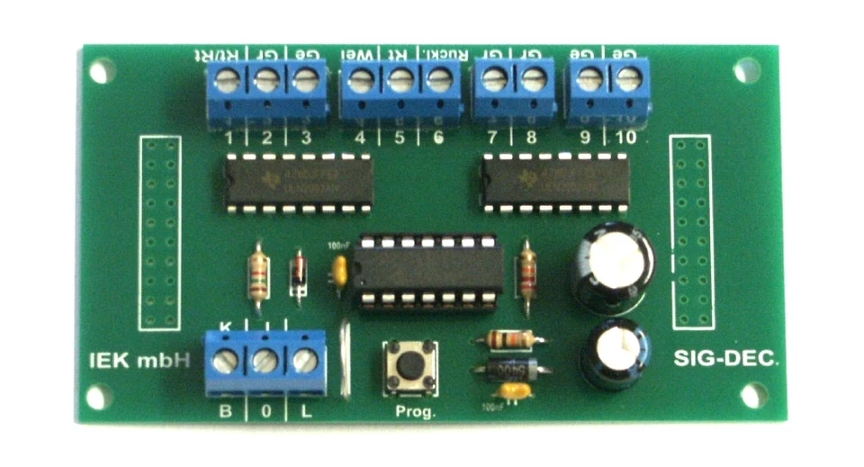 SIG-DEC DCC, digitaler Signaldecoder für Lichtsignale, NRMA DCC digital, IEK