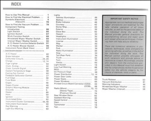 1982 Ford Fairmont Zephyr Eléctrico Y Vacío Problemas Manual Mercury - Imagen 2 de 2