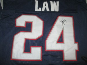 ty law signed jersey