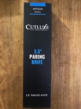 Cutluxe Paring Knife, 3.5" Small Kitchen Knife, Peeling Knife with Razor Shar...