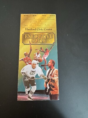1994 suite ticket UConn Fairfield Ray Allen Doron Sheffer star