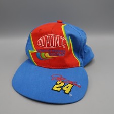 Vintage DuPont 24 Nascar Racing Competitors Hat Snapback Cap Blue Red