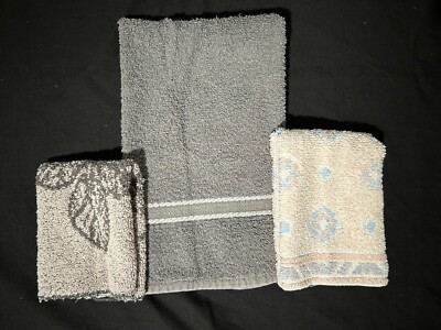 Vintage Hand Towel and two washcloths Cannon Fieldcrest