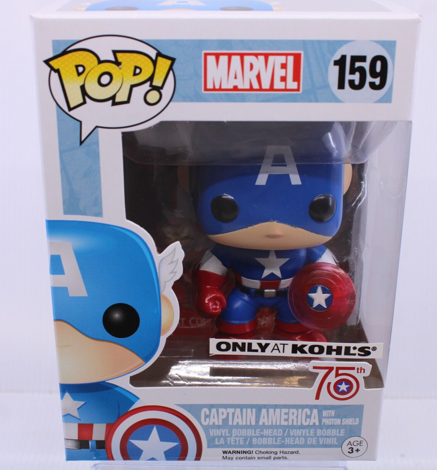 G5 Funko Pop Marvel Captain America 75Th Kohl'S Exclusive Vinyl Figure 159