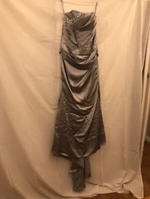 silver ballgown dress with sparkles size 12 