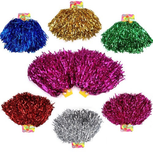 14 Stück Cheerleader Pompons - 7 Farben Für Sportevents