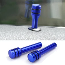 2Pcs Car Interior Accessories Door Lock Blue Door Lock Pins Car Door Knob