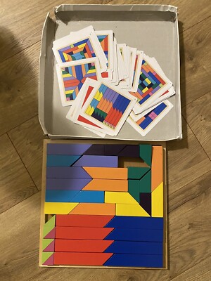Kids STEM Puzzle PATTERN PLAY by MindWare Boys Girls Wooden Block Board ...