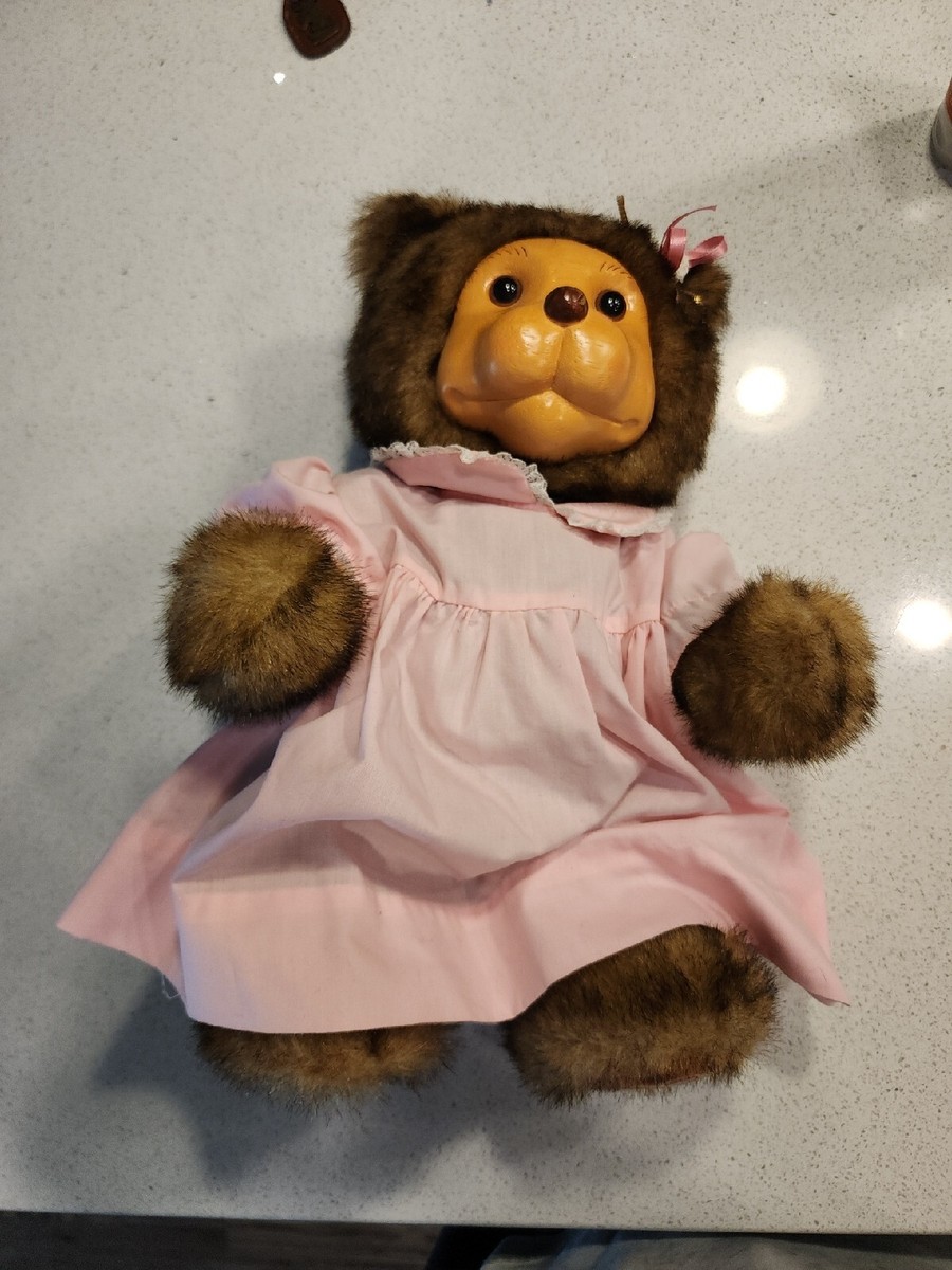 Robert Raikes Bear Vintage LE 93/120 Rare Plush Pink Dress 16in