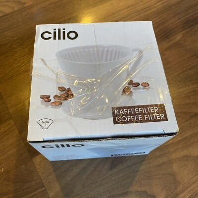 Cilio Kaffeefilter #2 Coffee Filter Ceramic White new in box