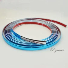 8mm Chrome Trim Molding Strip Car Door Window Bumper Side Trime Protector 3M
