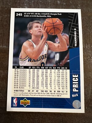 1996 Upper Deck Collectors Choice NBA Basketball Card #245 Mark