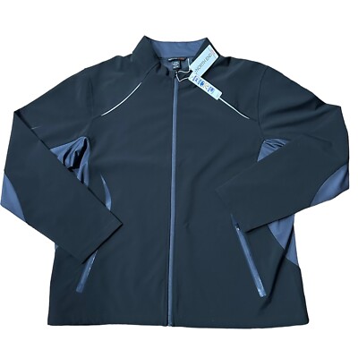 NEW North End Mens Pursuit Black 3 Layer Light Hybrid Soft Shell Jacket 88678