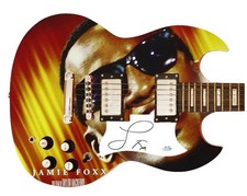 Jamie Foxx Signed Autographed Custom Graphics Photo Guitar ACOA