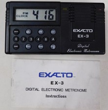 Exacto Digital Electronic Metronome Model EX-3 - Tone Settings, Alarm Clock
