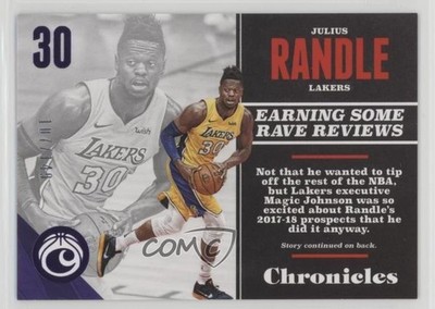 2017-18 Panini Chronicles Purple 107/149 Julius Randle #42 9l4