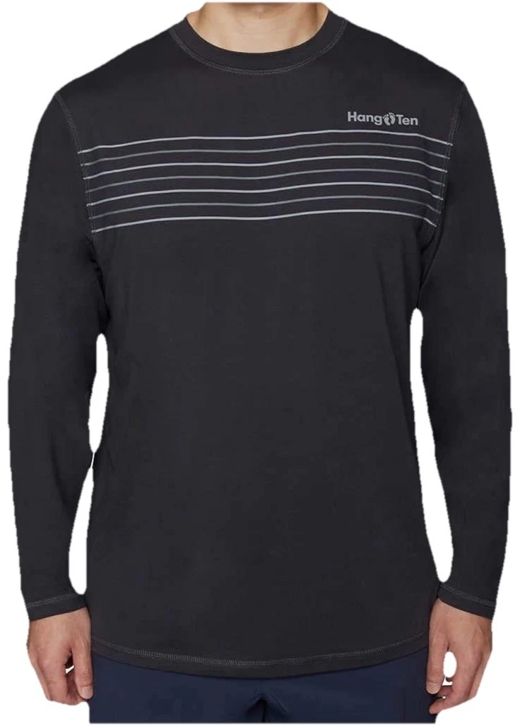 Hang Ten Men's Rashguards - Levee in Dark Grey LS Tee Shirt M UPF sun protection
Opens in a new wind