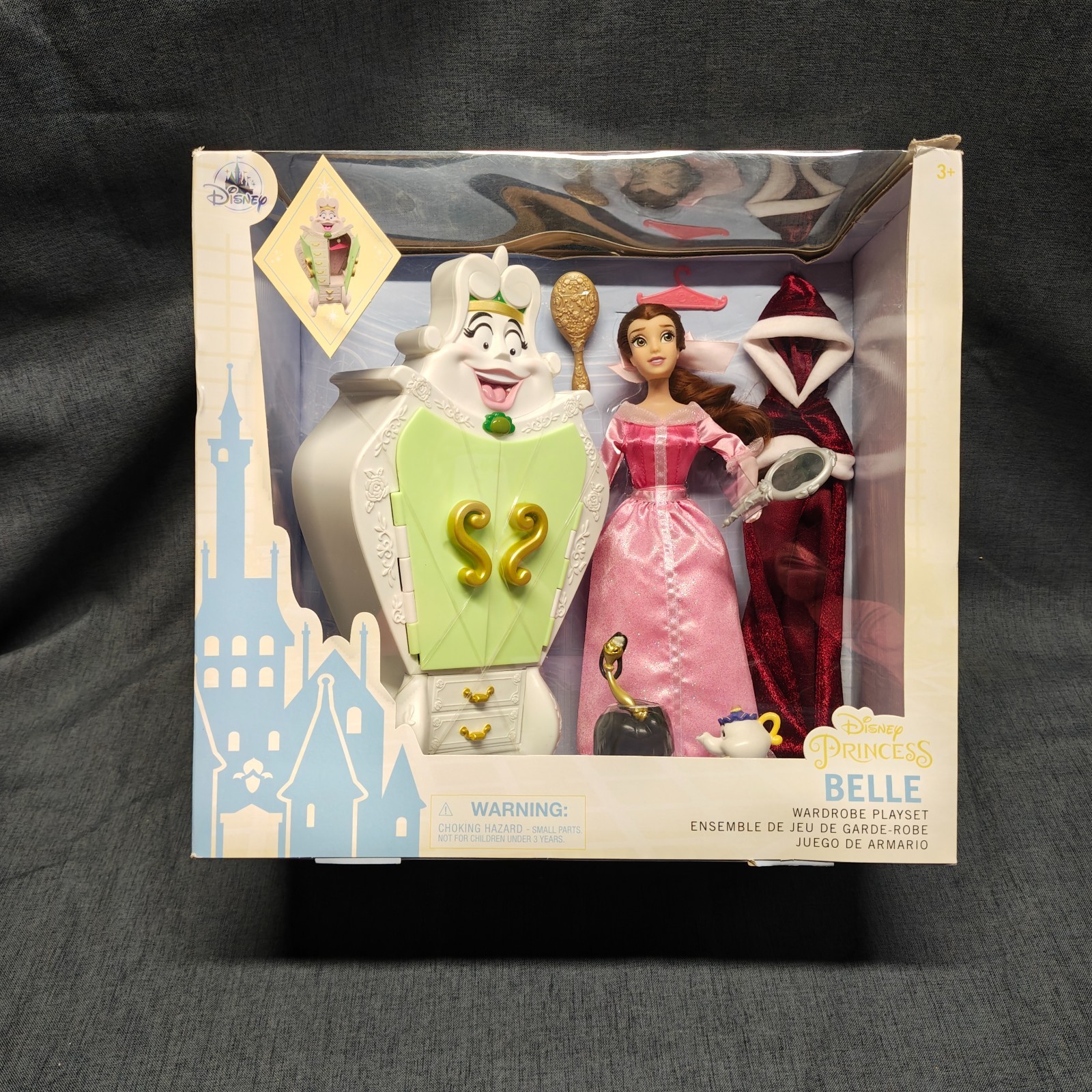 Disney Beauty And The Beast Princess Belle Wardrobe Playset 